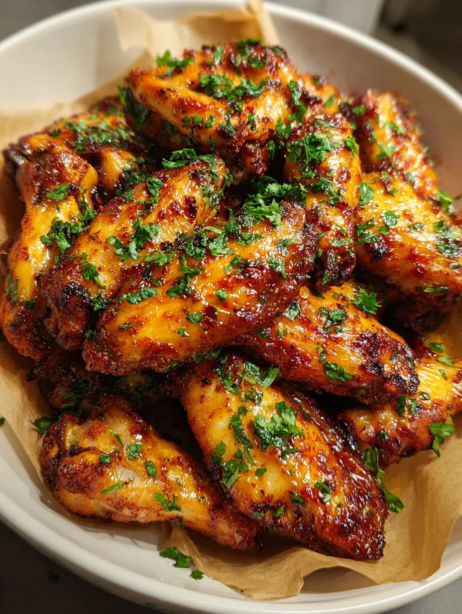 Cajun Garlic Chicken Wings, ready to serve