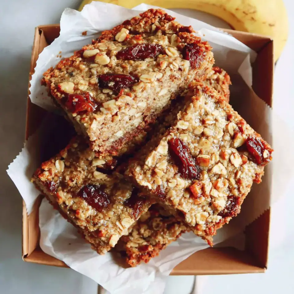 A close look at 4-Ingredient Banana Oat Bars