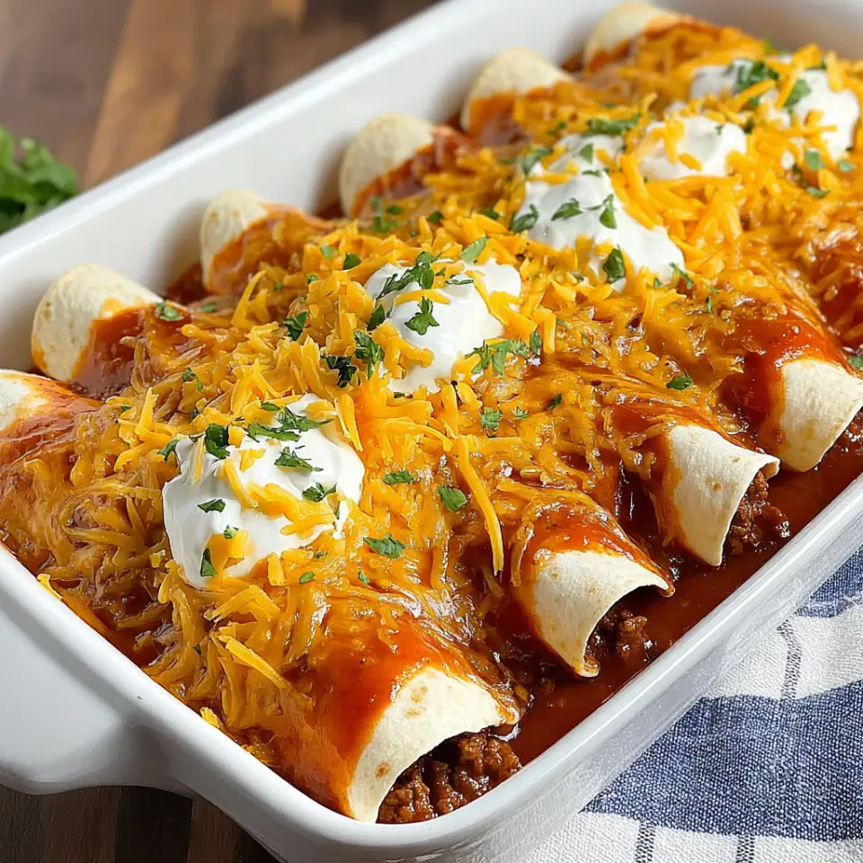 5 Ingredient Beef Enchiladas