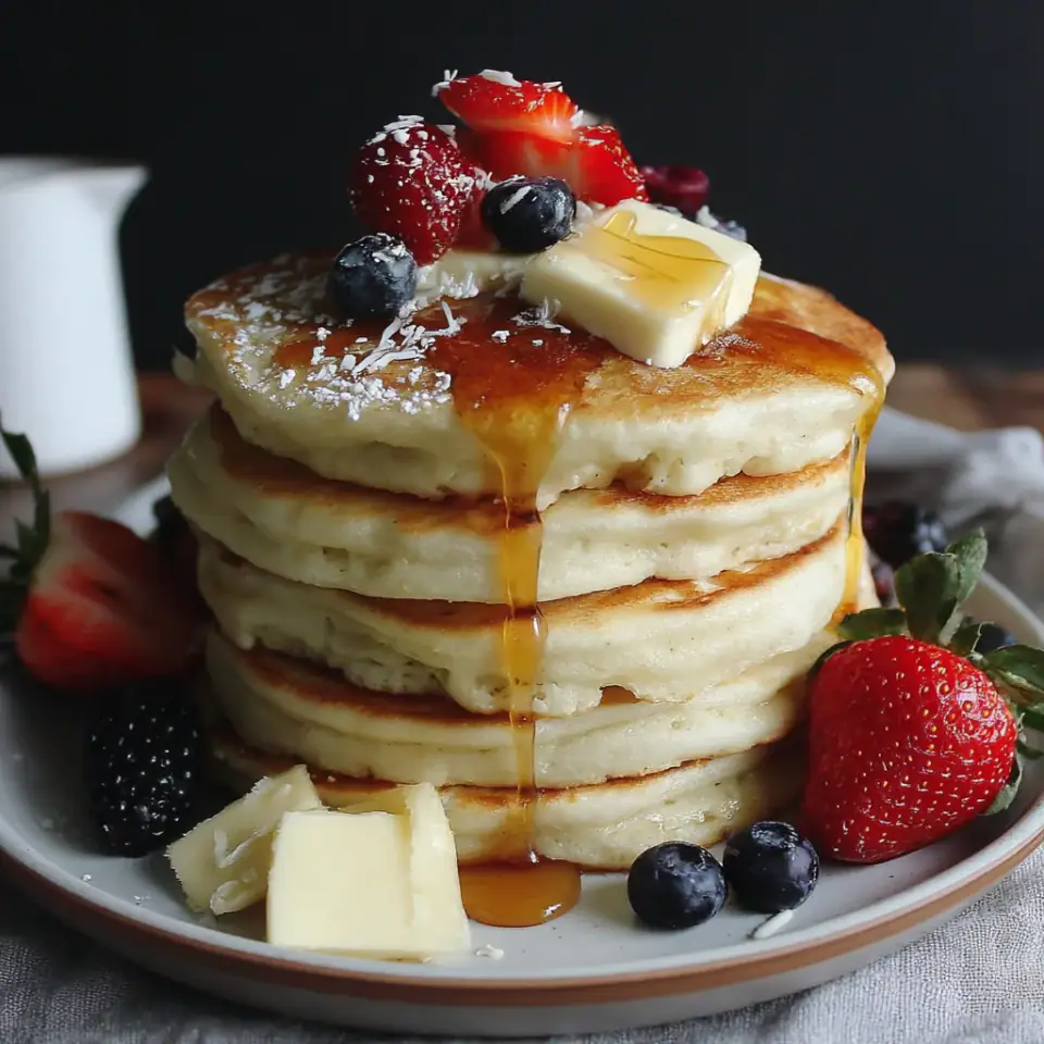 Almond Flour Pancakes, ready to serve
