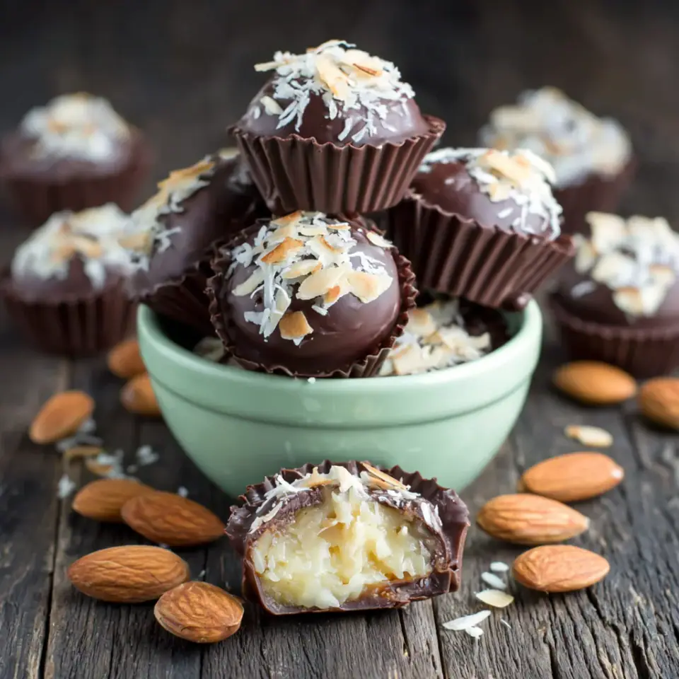 A close look at Almond Joy Fat Bombs