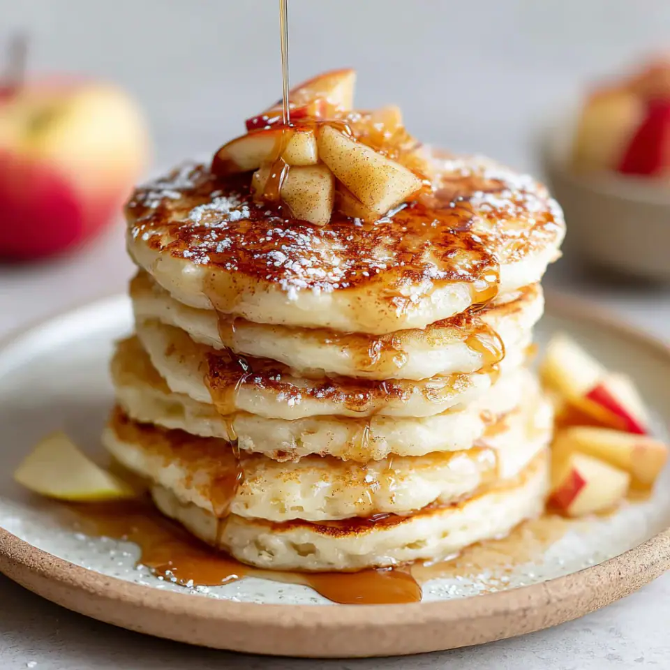 Apple Cinnamon Pancakes, ready to serve