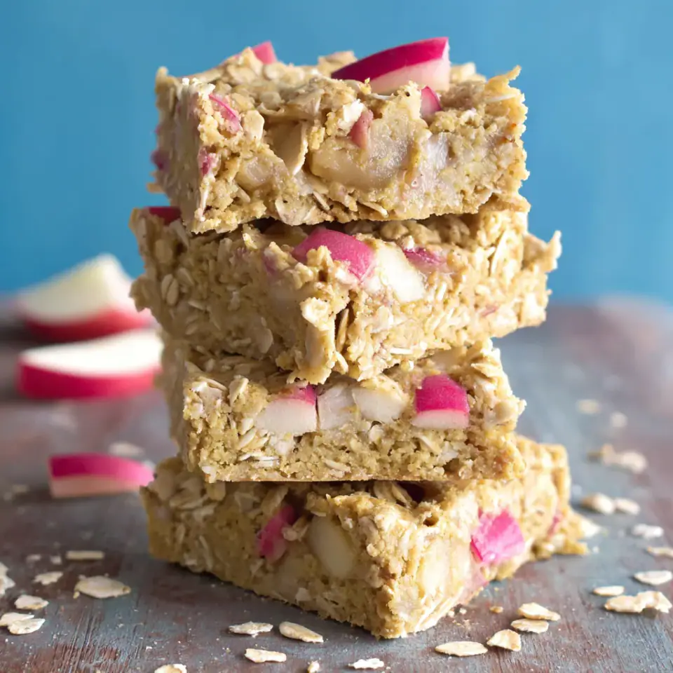 Baked Apple-Oat Breakfast Squares, ready to serve