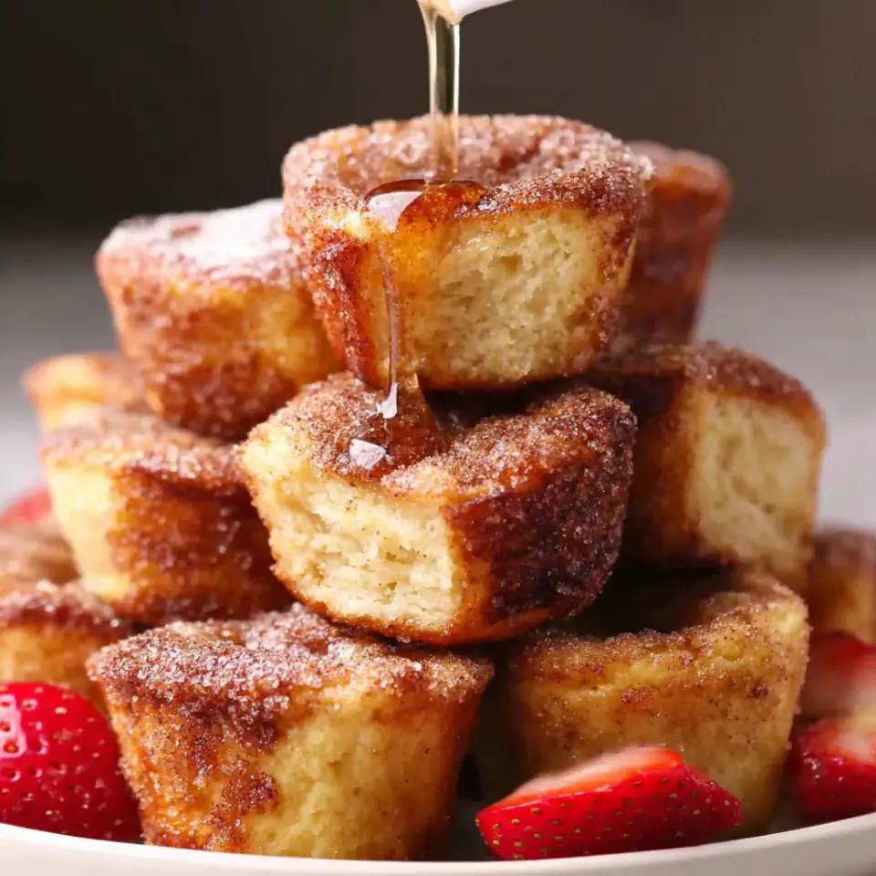 Baked Cinnamon Sugar French Toast Muffins Recipe