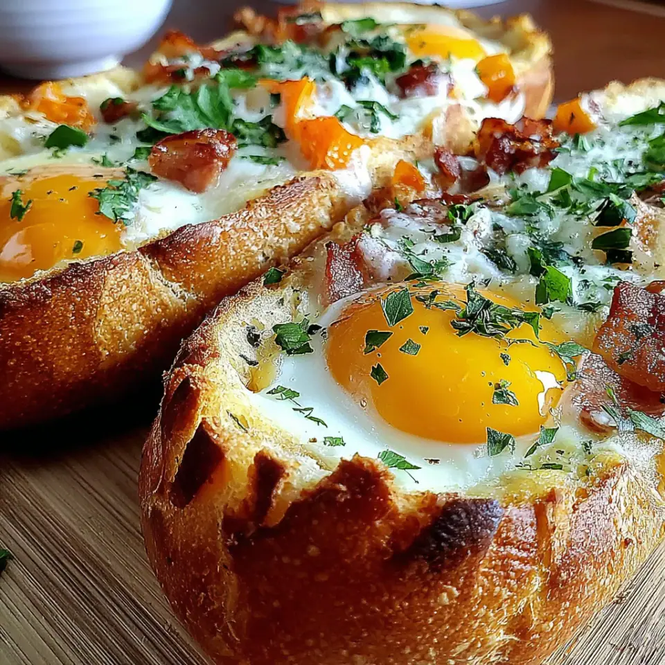 Baked Egg Boats Recipe
