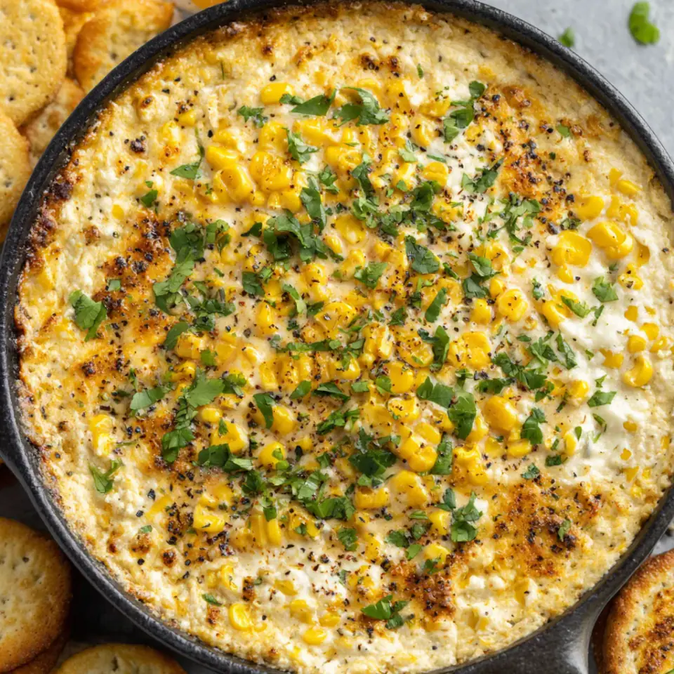 A close look at Baked Elote Dip