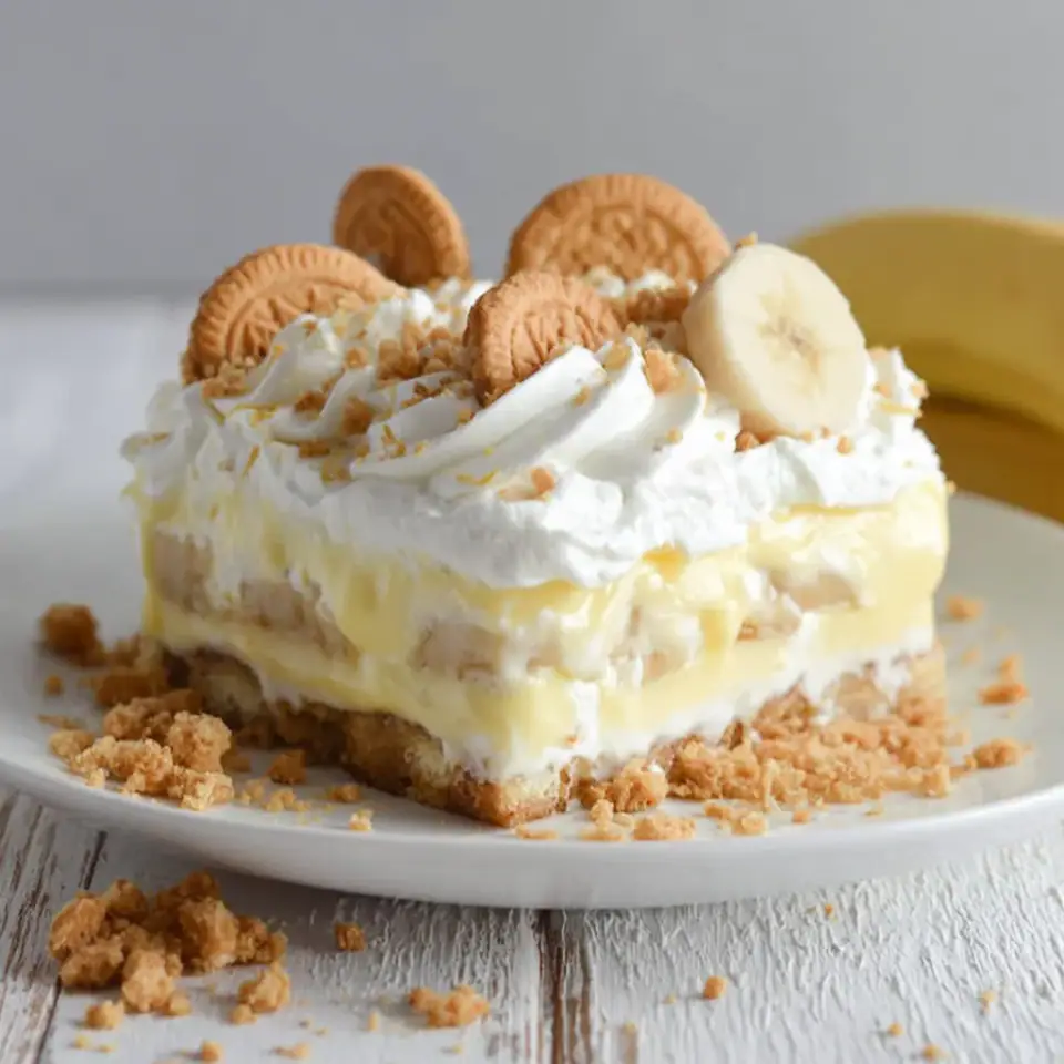 A close look at Banana Pudding Dream Bars