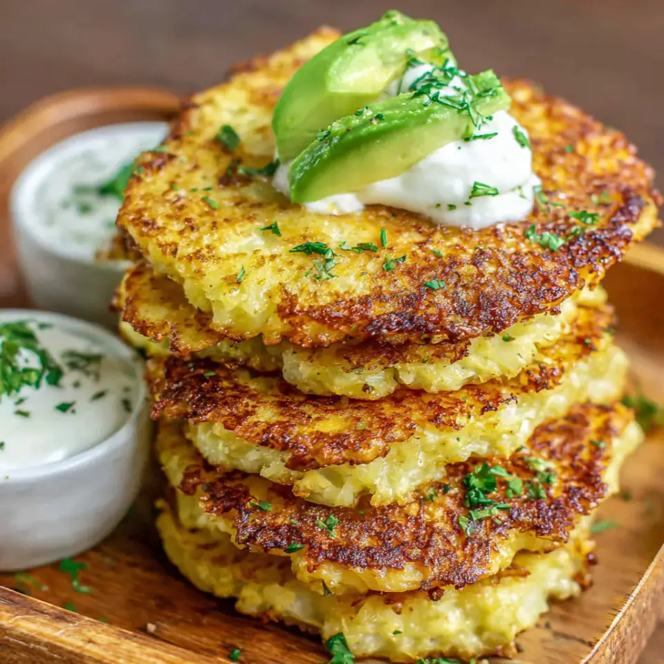 A close look at Basic Cauliflower Fritters