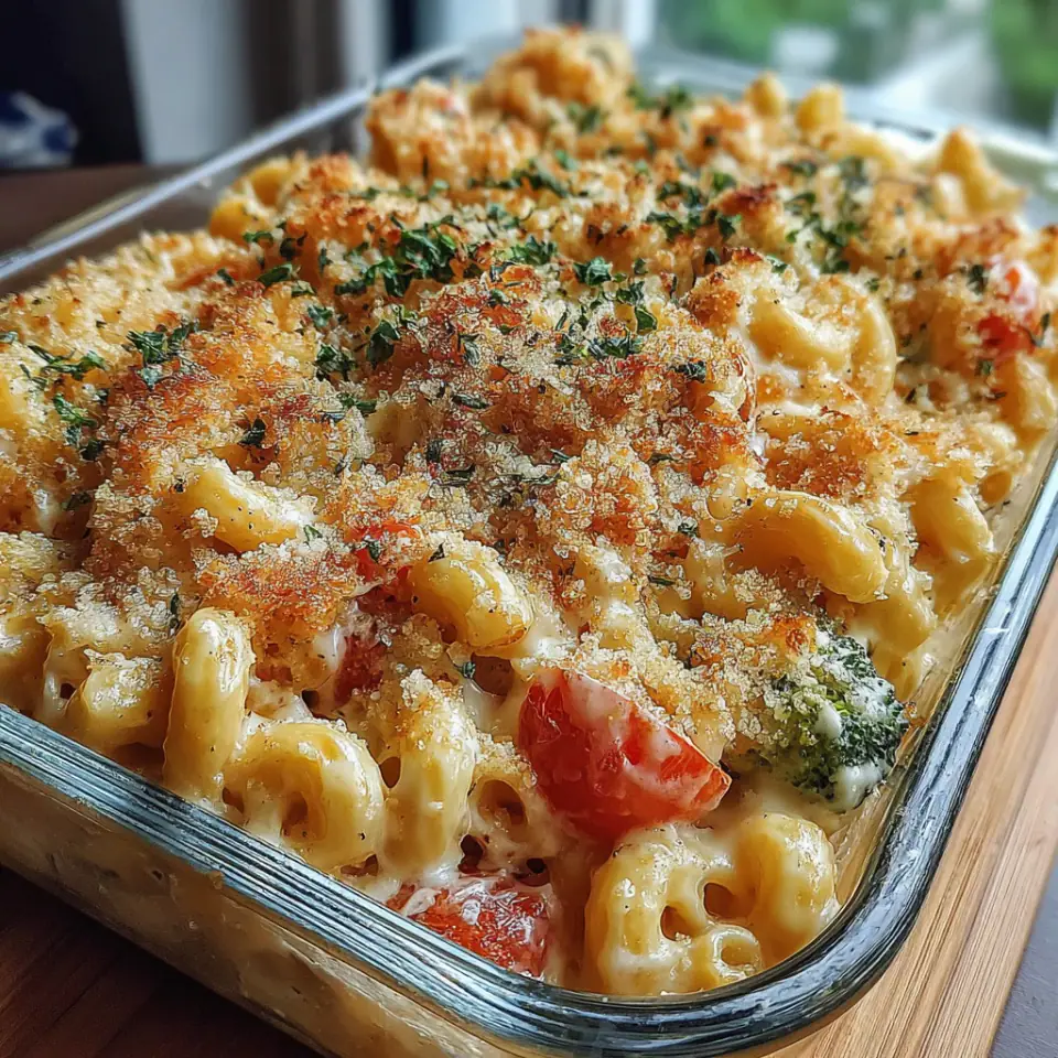 Creamy Vegetarian Macaroni Bake