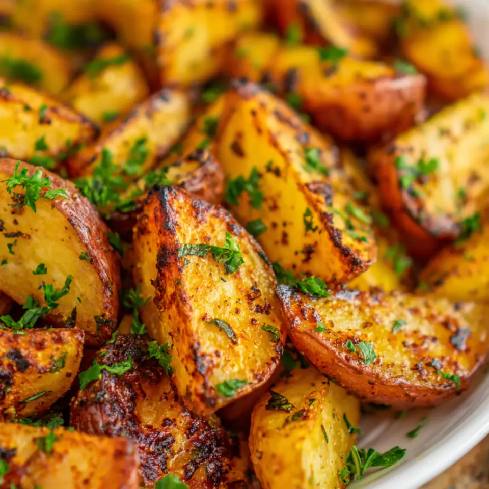 Grilled Potatoes with Lemon and Herbs