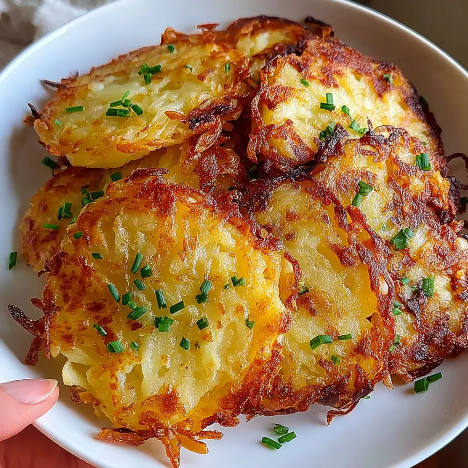 Breakfast Hash Browns served on the table