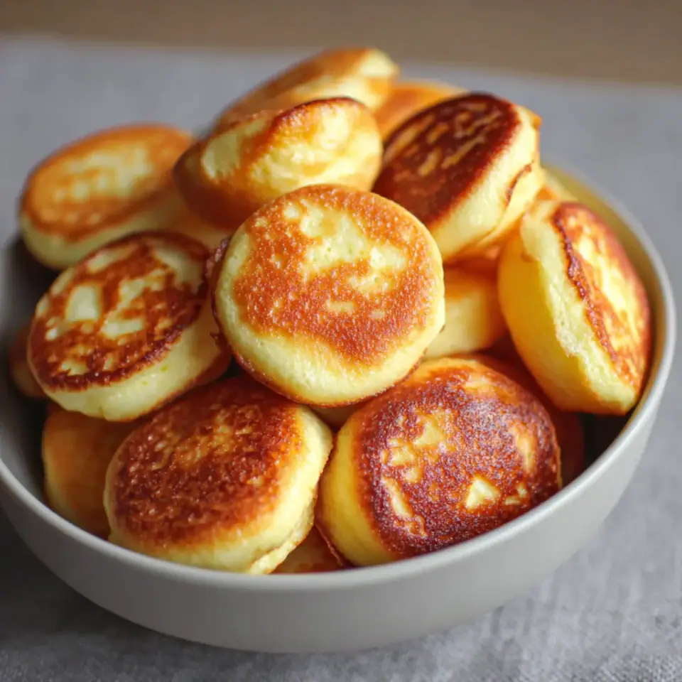 Mini Pancake Poppers served on the table