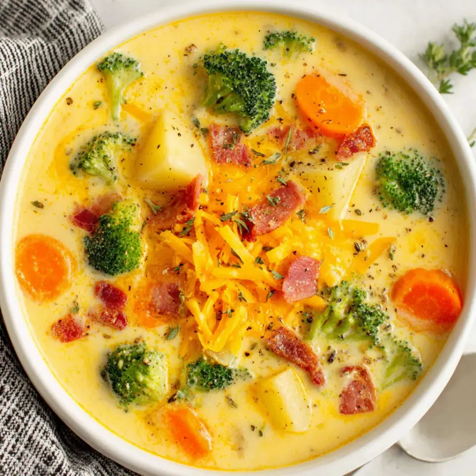 Broccoli Cheddar Potato Soup