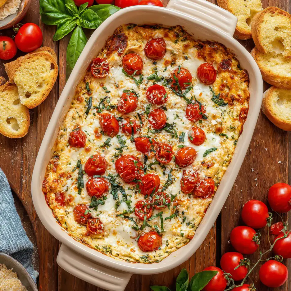 A close look at Caprese Dip