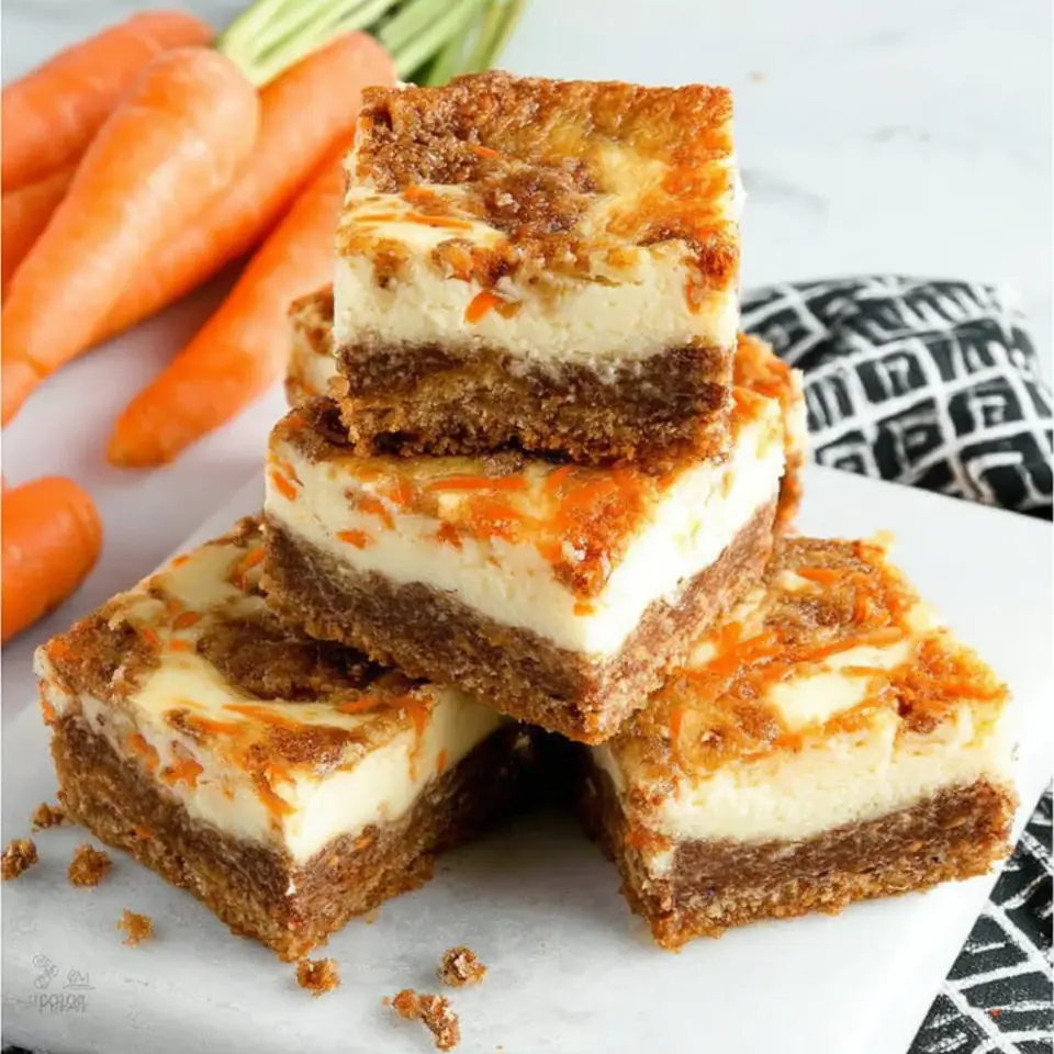 A close look at Carrot Cake Cheesecake Bars