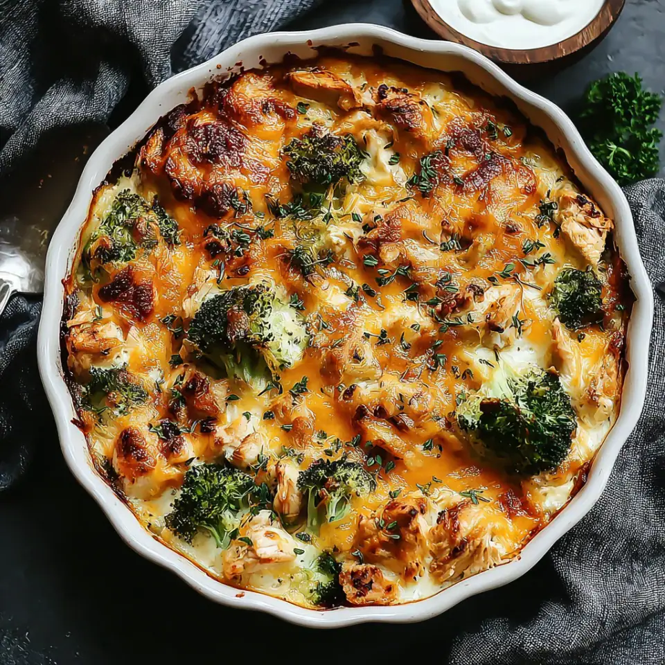 Chicken Broccoli Bake Recipe, ready to serve