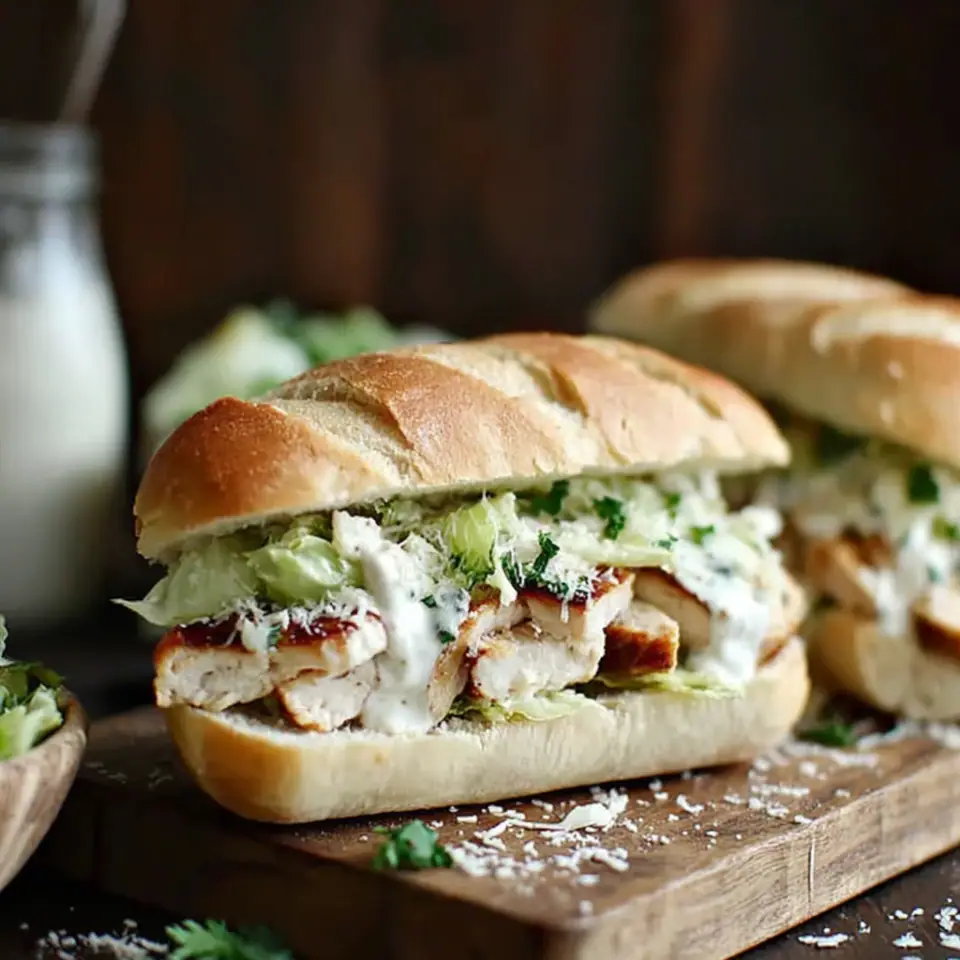 Chicken Caesar Salad Sandwich