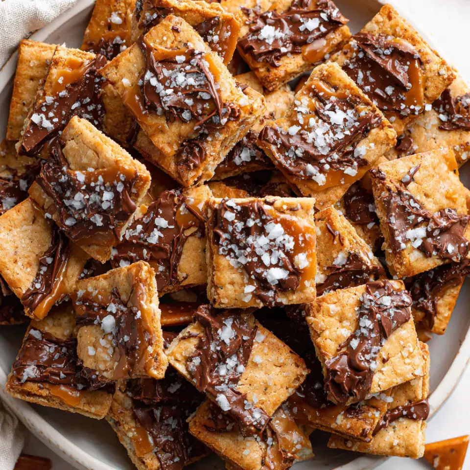 A close look at Christmas Crack Cookies