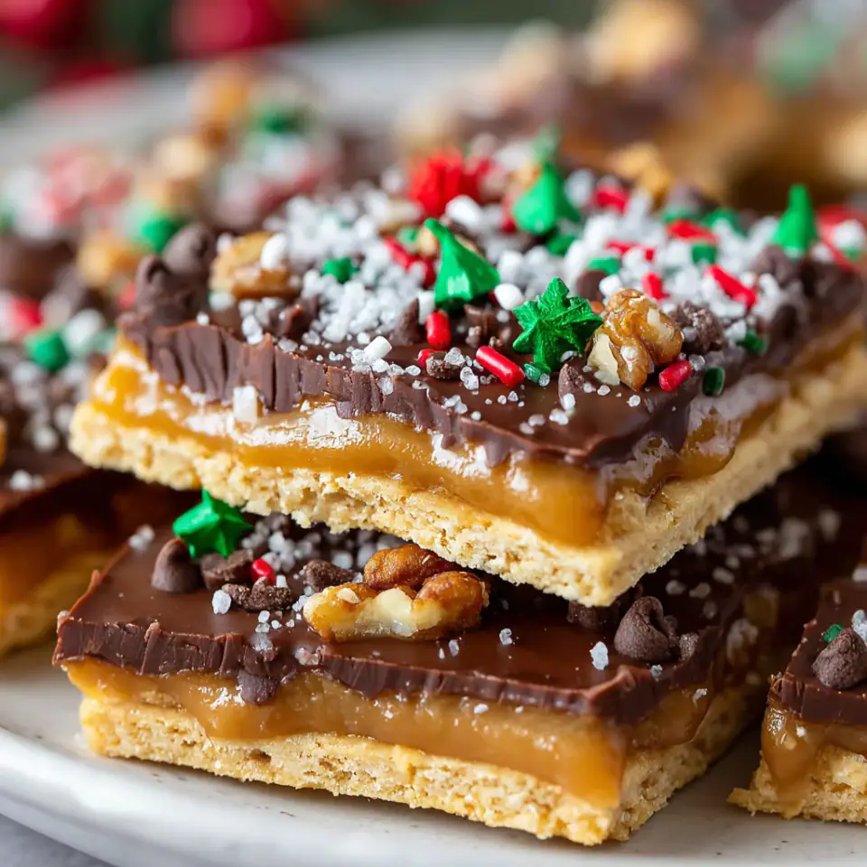 A close look at Christmas Crack Recipe (Saltine Toffee)
