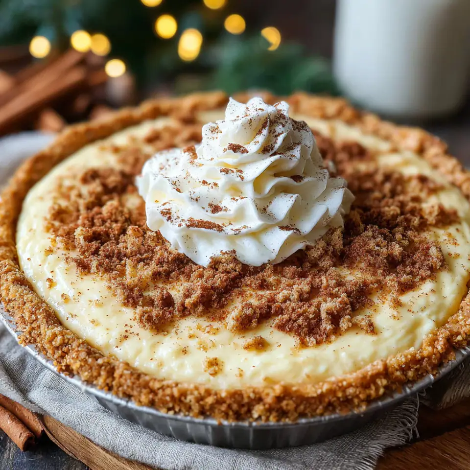 Cinnamon Vanilla Custard Pie