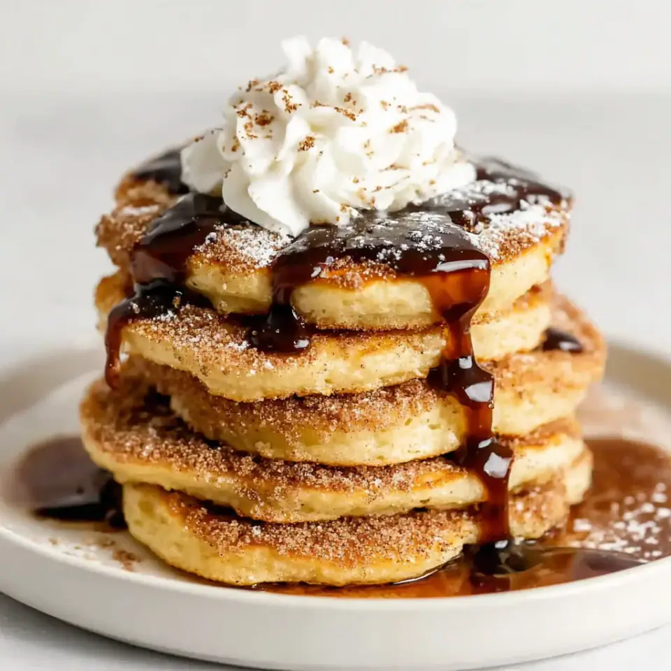 Churro Pancakes, ready to serve