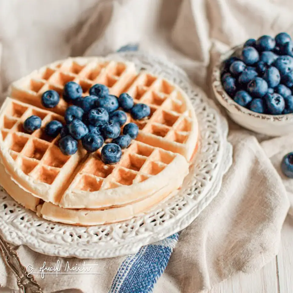 Classic Buttermilk Waffles, ready to serve