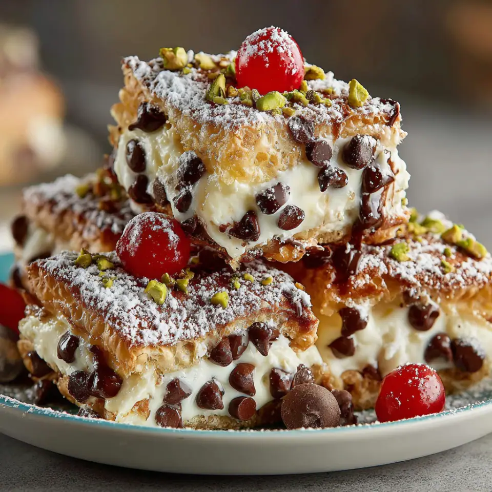 Classic Cannoli Squares