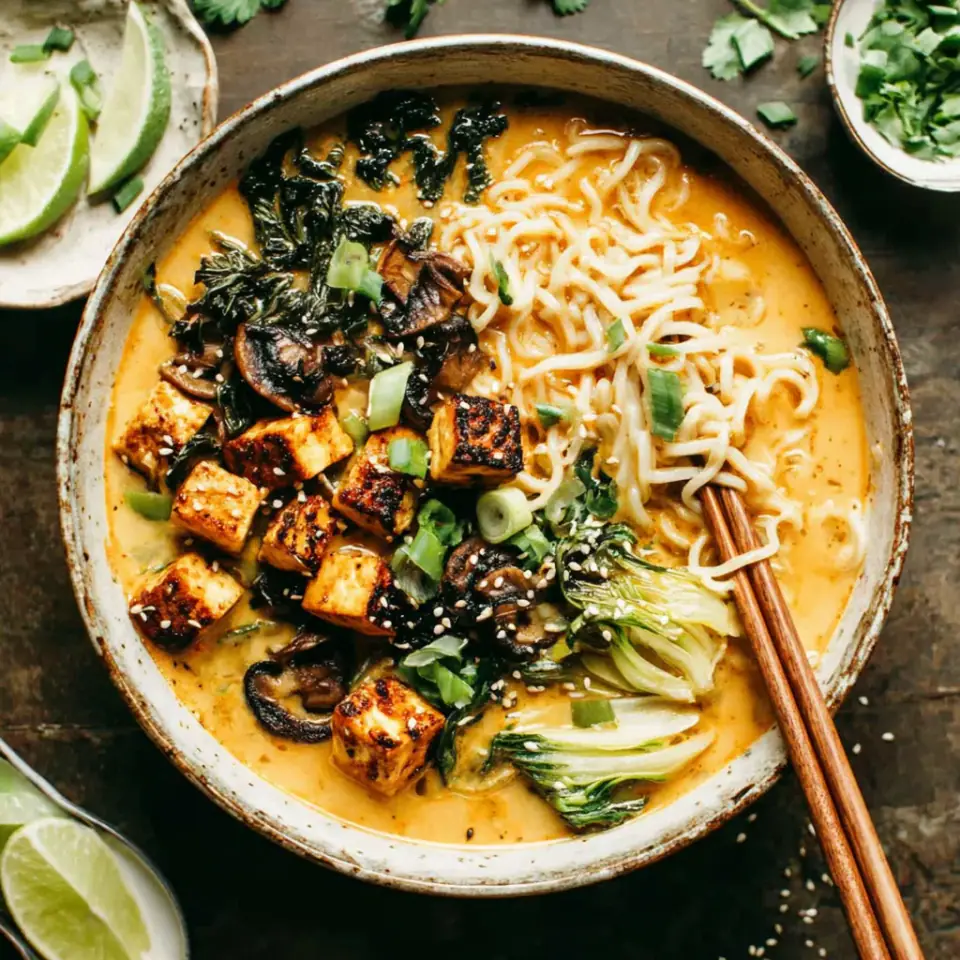A close look at Coconut Curry Ramen