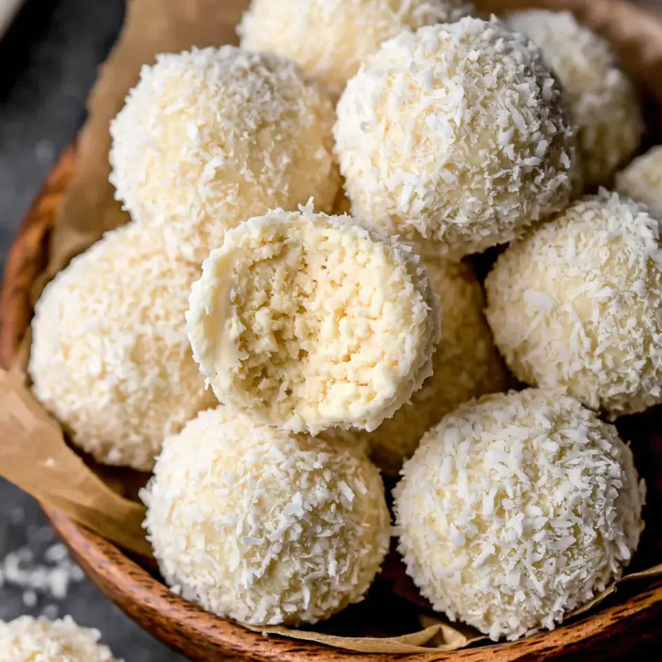 A close look at Coconut Truffles