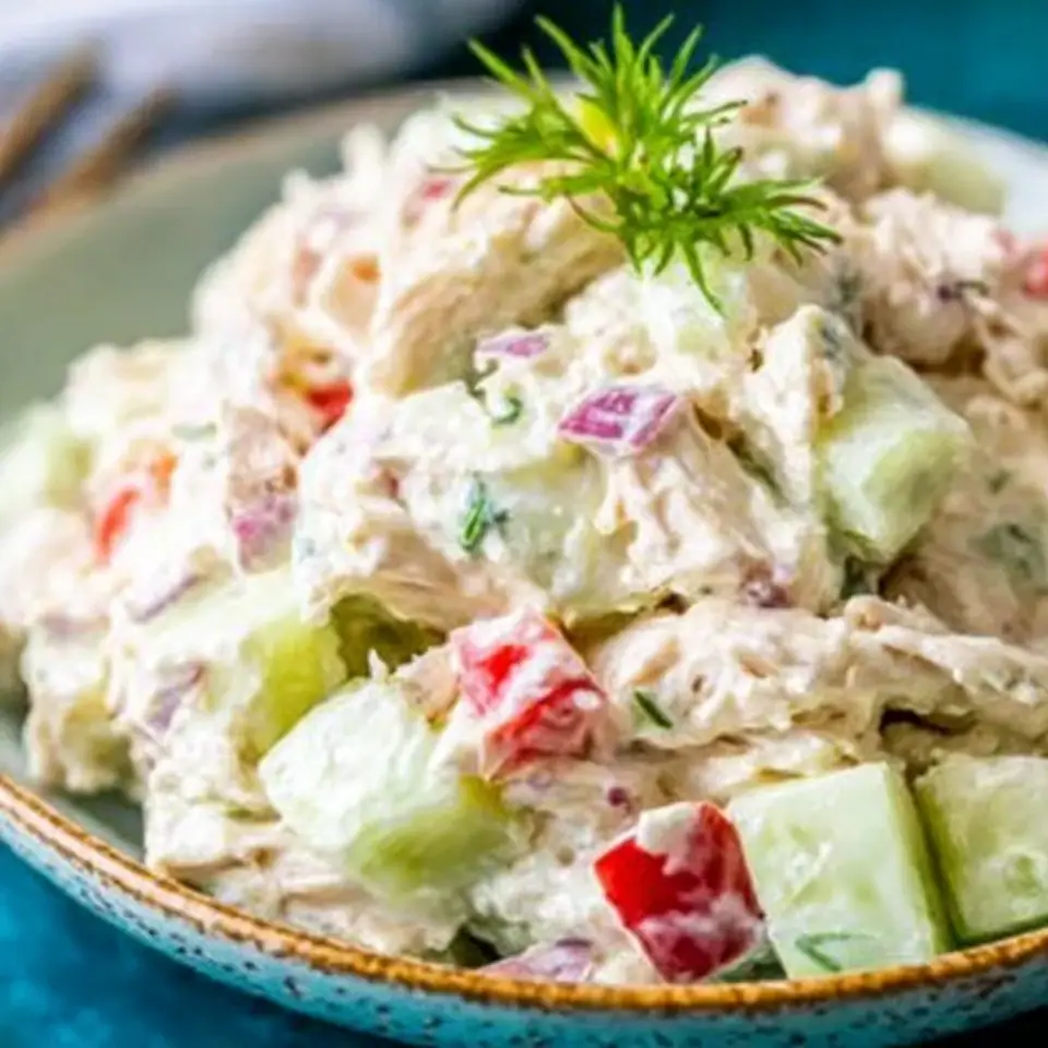 Cold Cucumber Chicken Salad