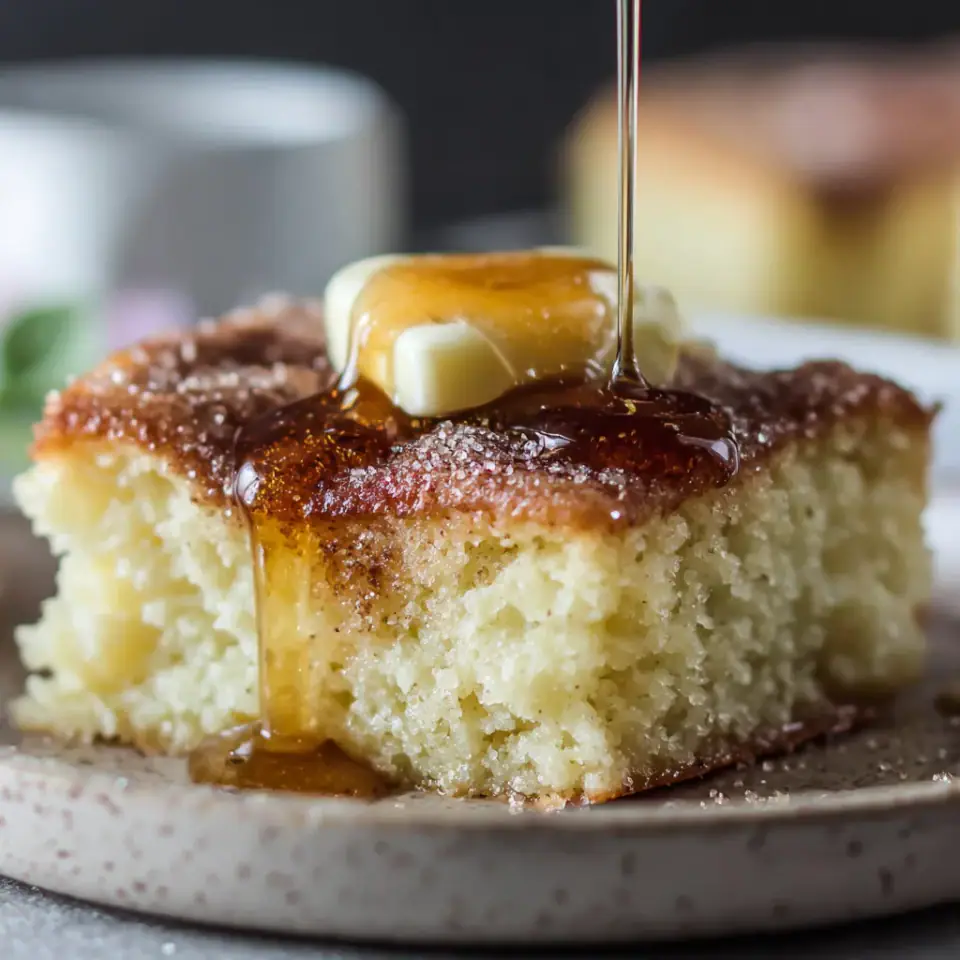 Honey Cinnamon Bars, ready to serve