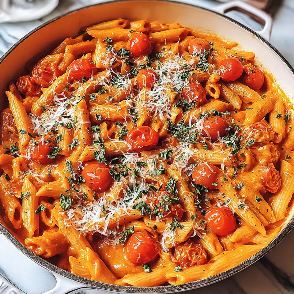 Cozy One Pot Pasta, ready to serve