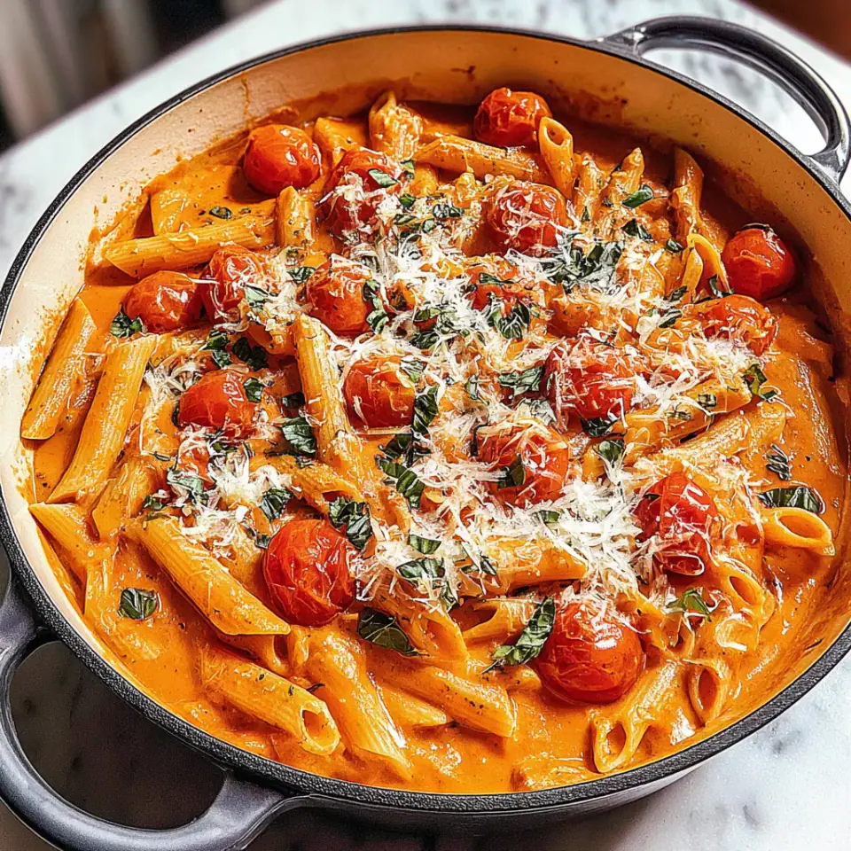 Cozy One Pot Pasta served on the table