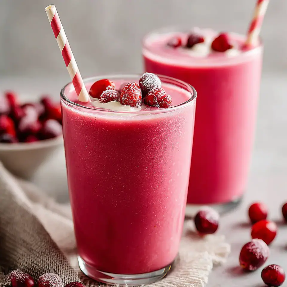 A close look at Cranberry Smoothie