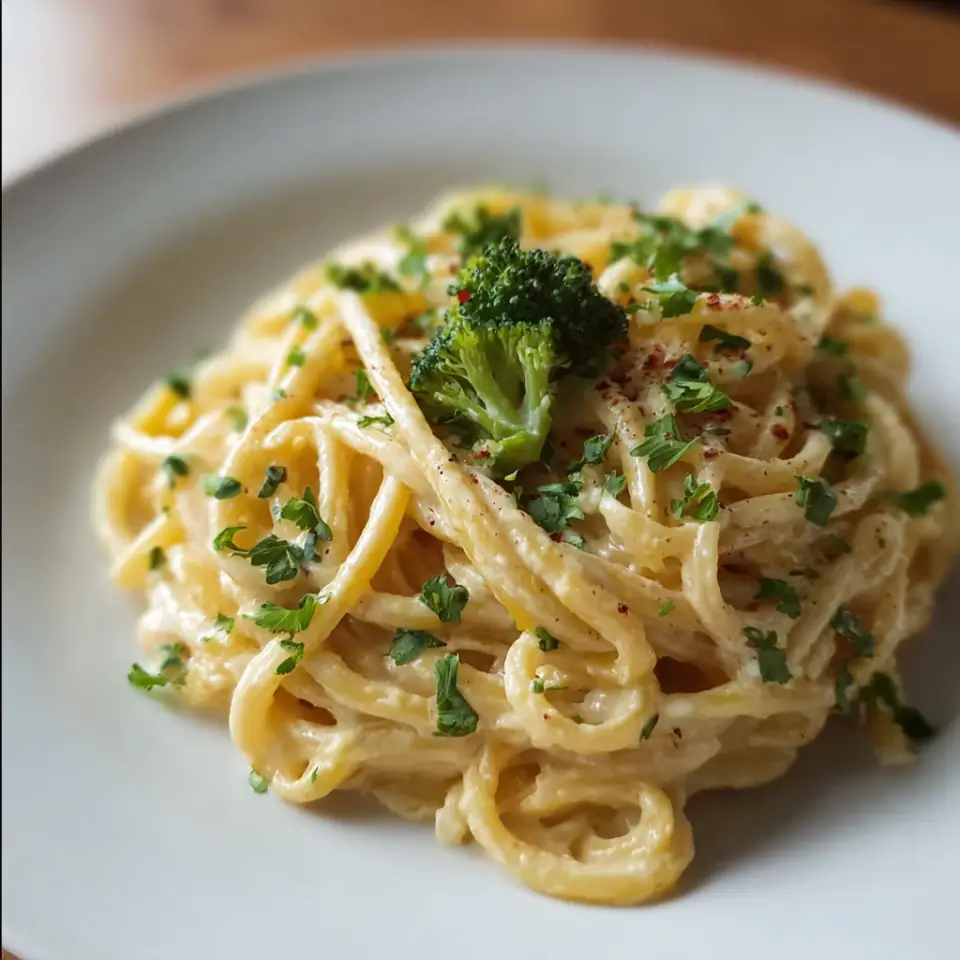 Creamy Cashew Alfredo Pasta