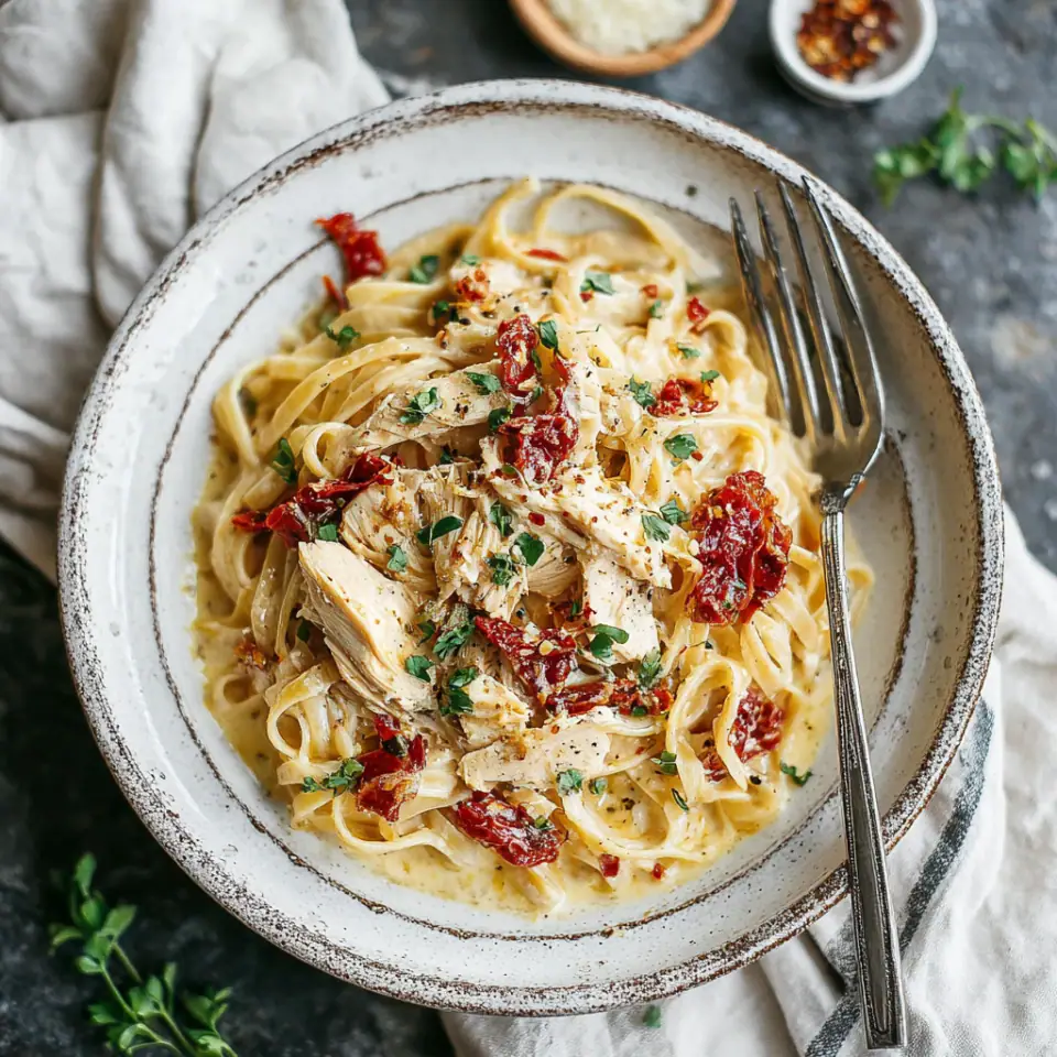 Creamy Cajun Chicken Pasta with Sun-Dried Tomatoes