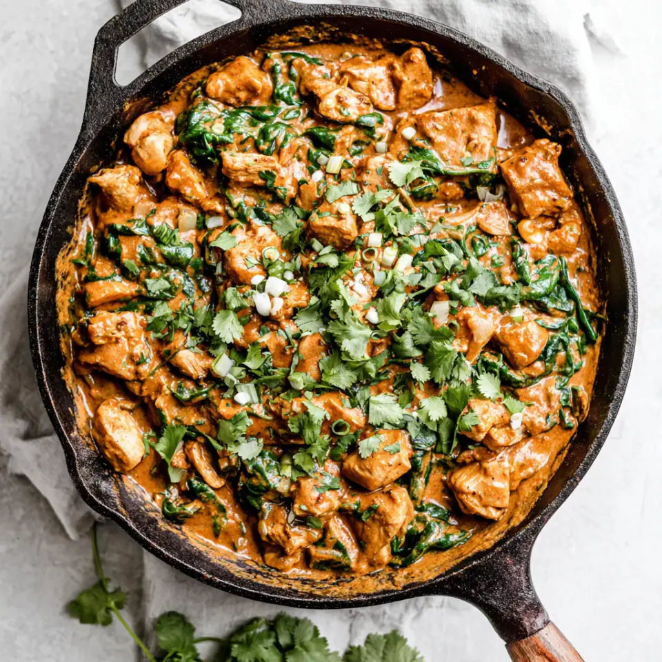 A close look at Creamy Ethiopian Berbere Chicken Curry