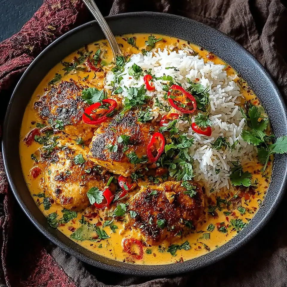 Creamy Peri-Peri Chicken with Rice