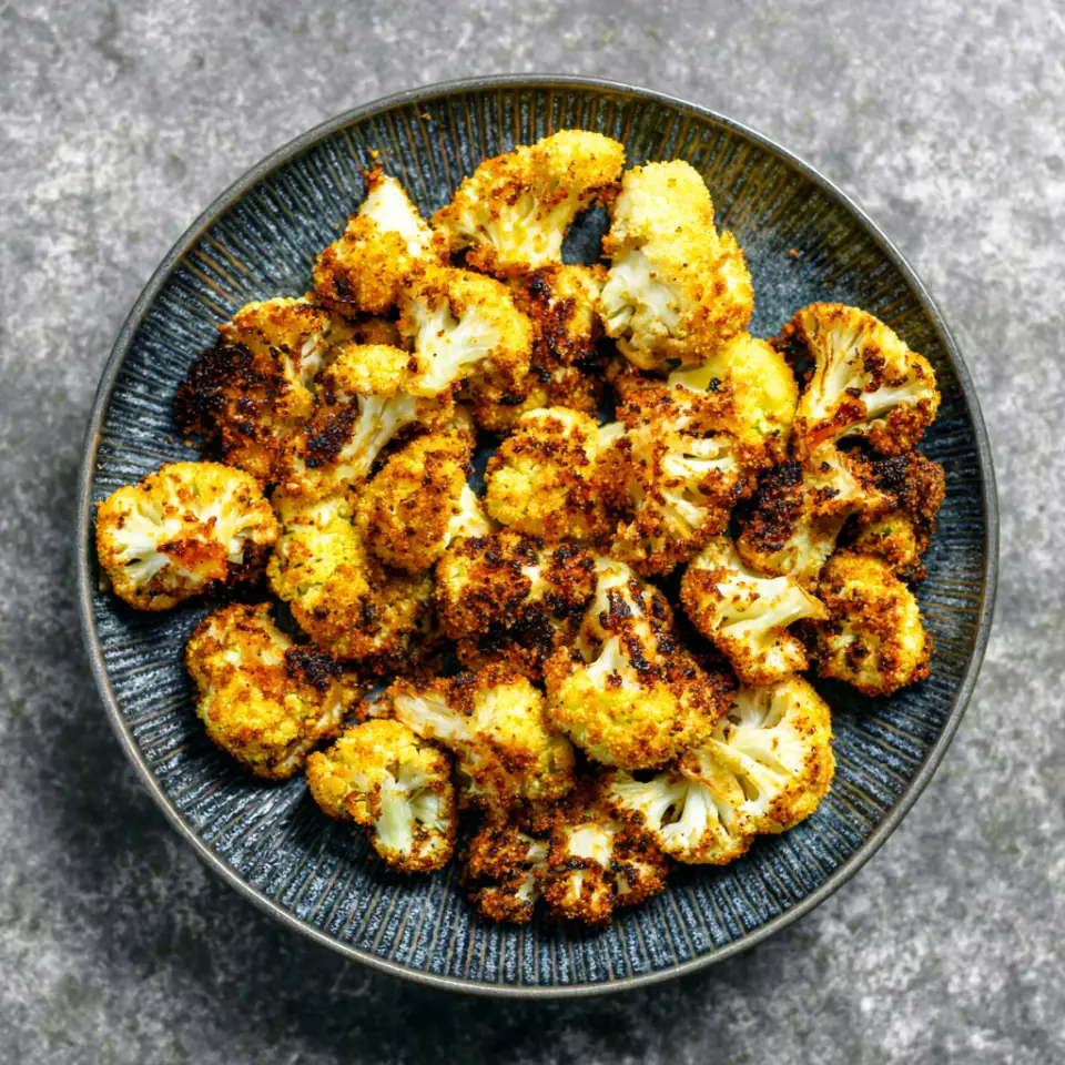 A close look at Crispy Air Fryer Cauliflower