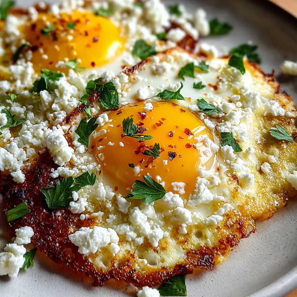 Crispy Feta Fried Eggs