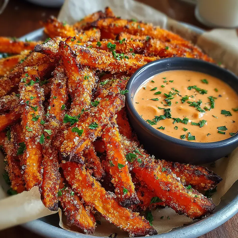 A close look at Crispy Oven Baked Sweet Potato Fries