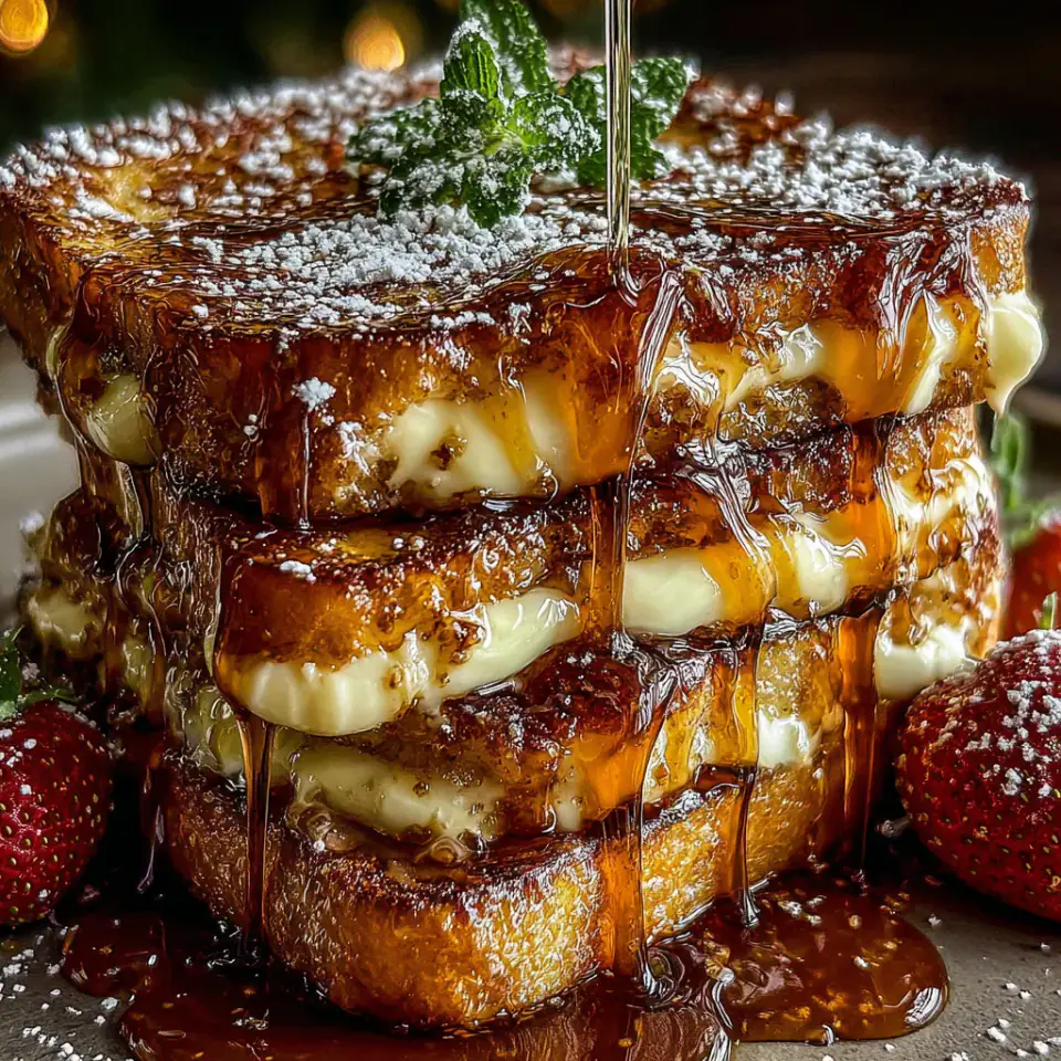 A close look at Crème Brûlée French Toast