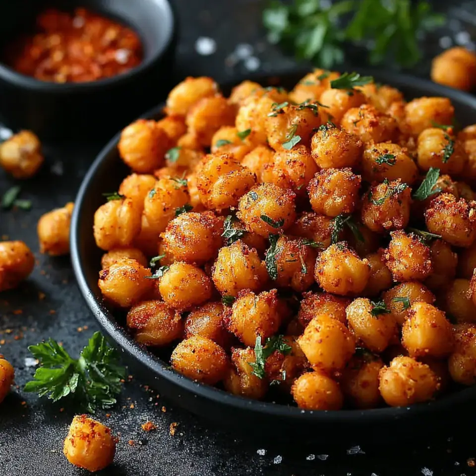 A close look at Crunchy Chickpea Snacks