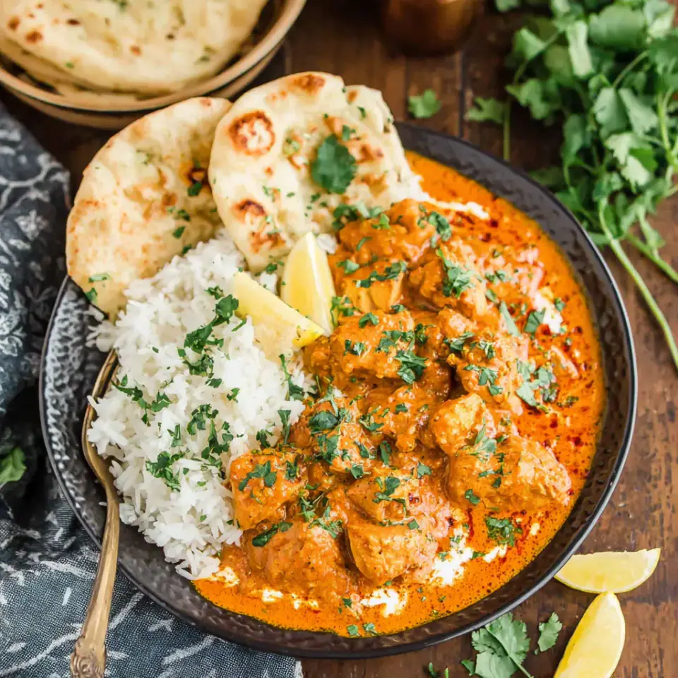A close look at Dairy Free Butter Chicken