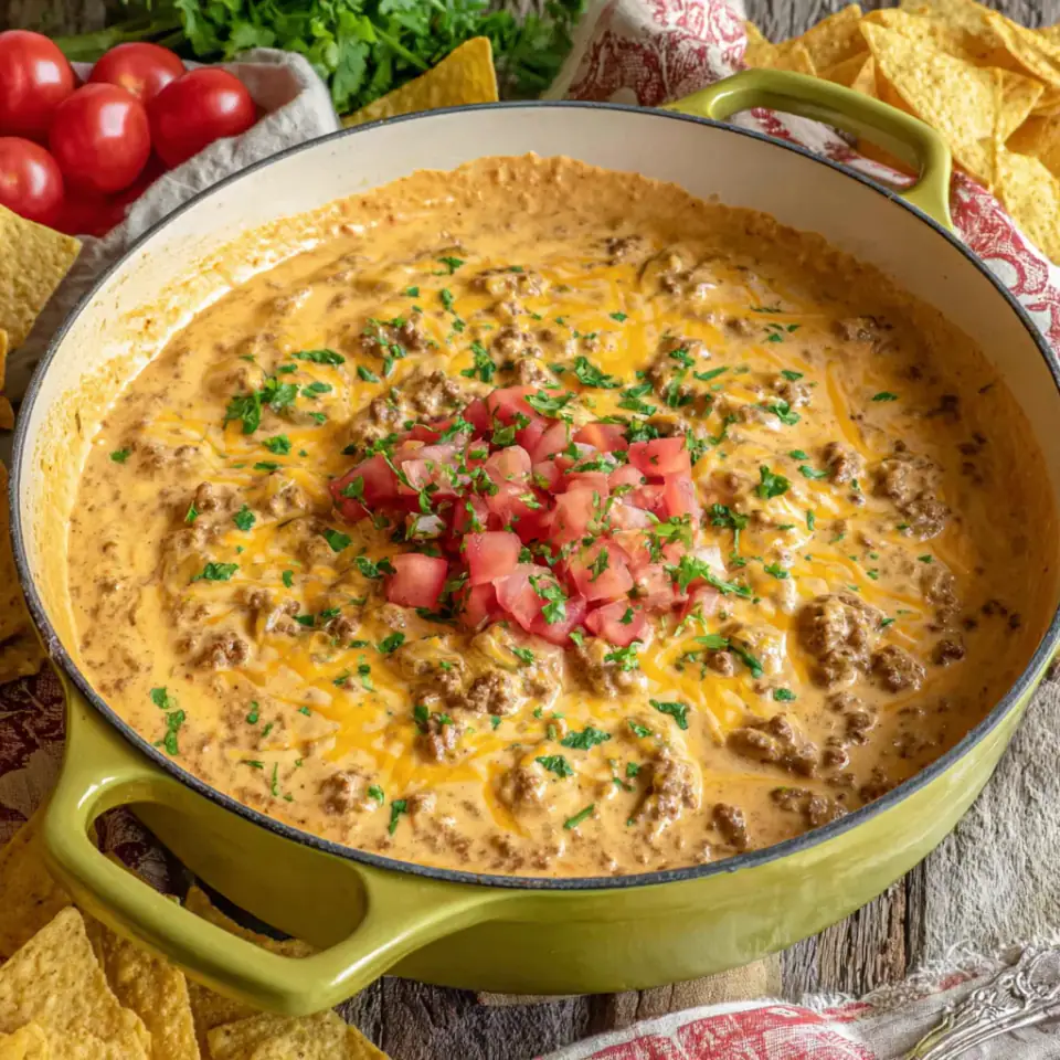 Dairy-Free Rotel Dip, ready to serve
