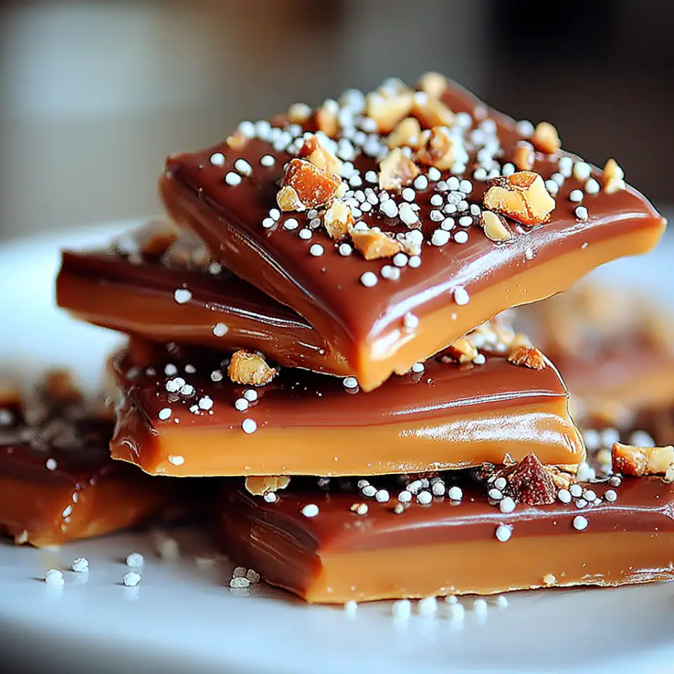 Homemade Chocolate Toffee, ready to serve