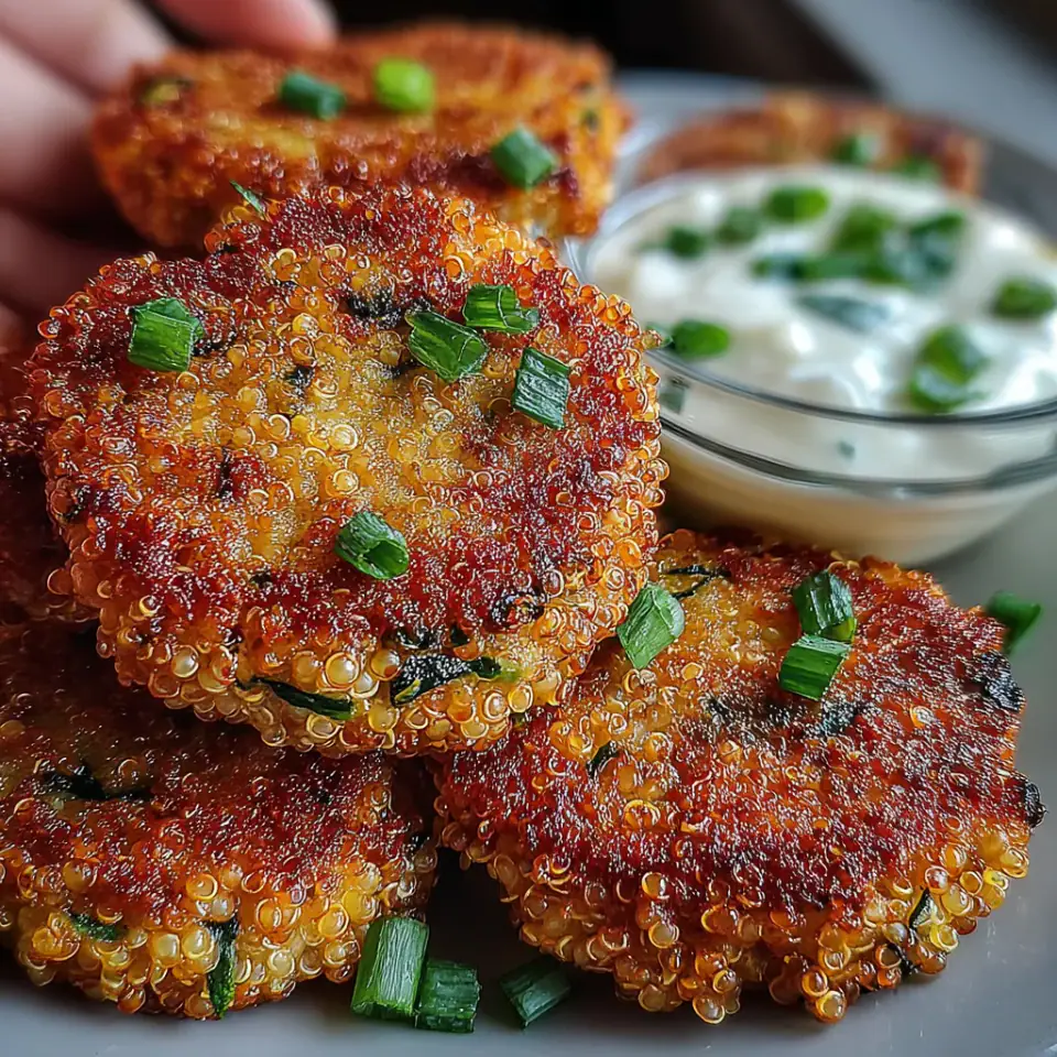 A close look at Crunchy Quinoa Veggie Patties