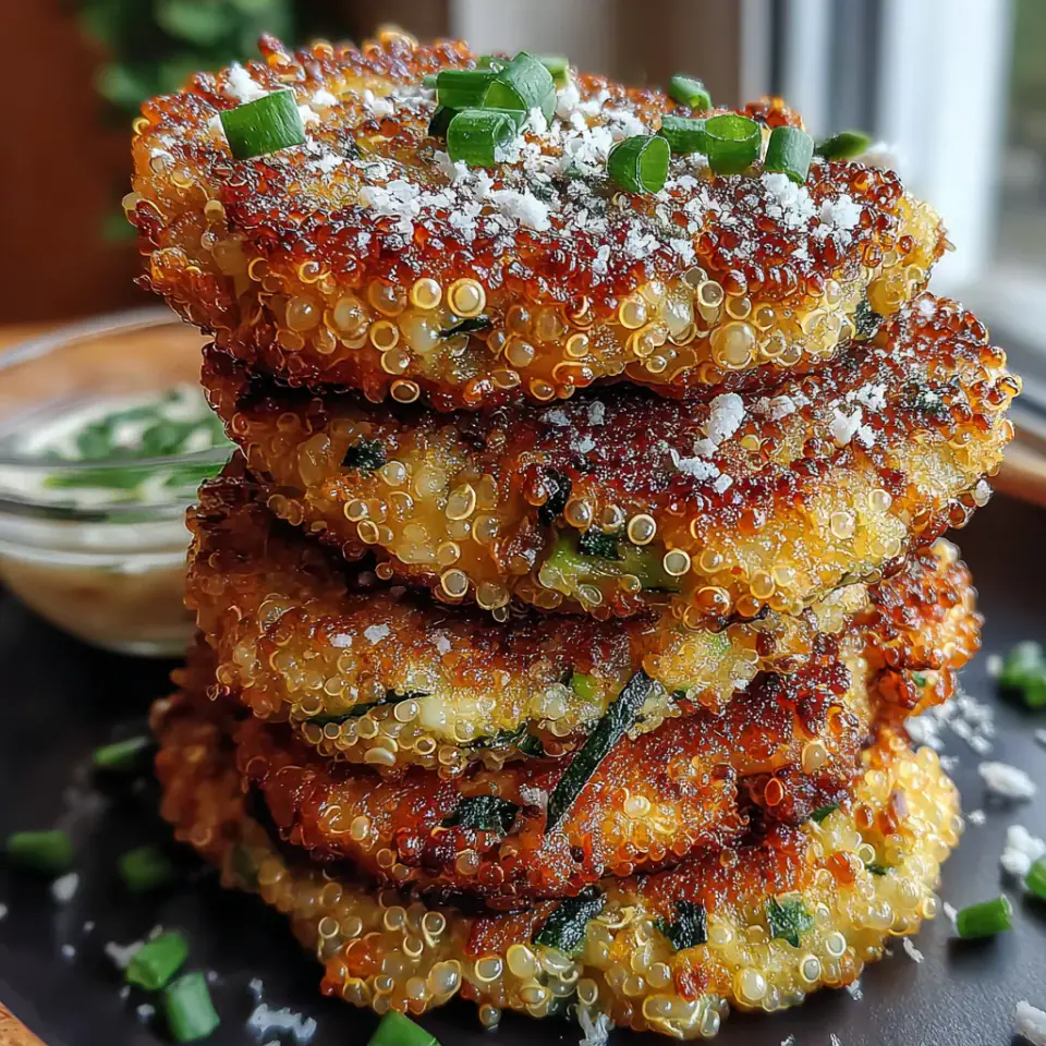Crunchy Quinoa Veggie Patties served on the table