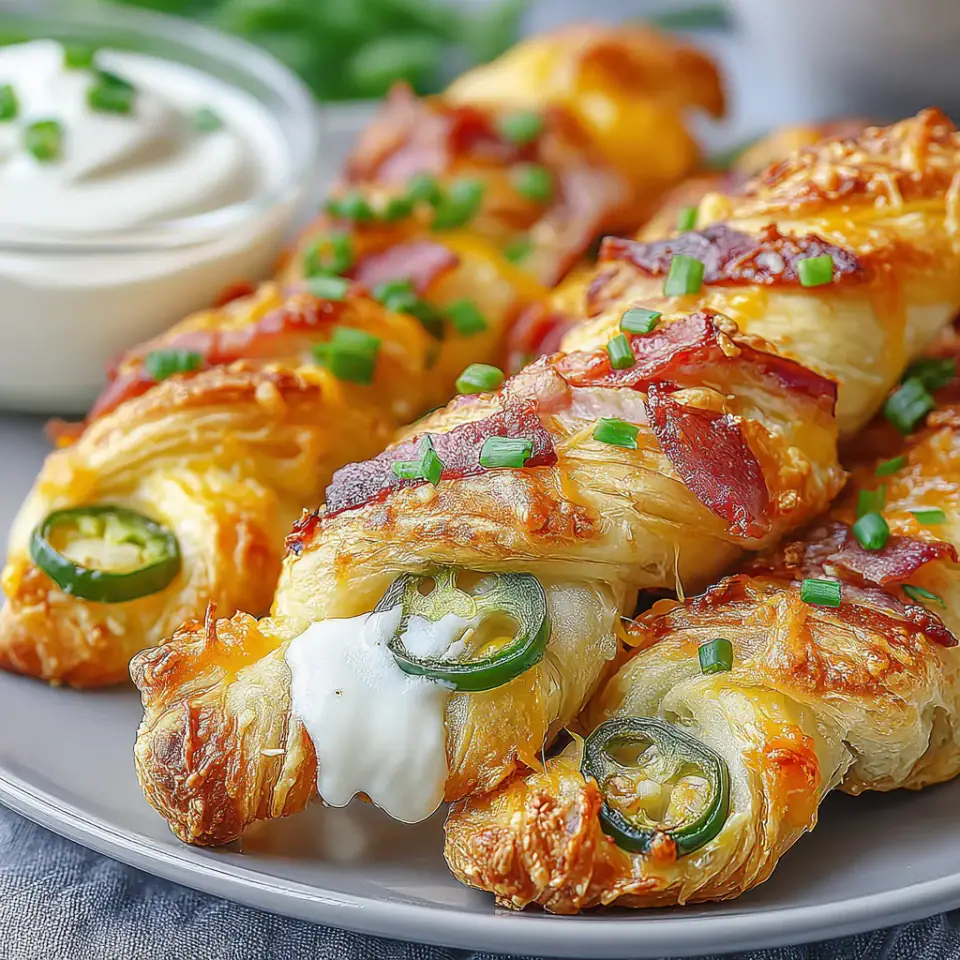 A close look at Jalapeño Popper Puff Pastry Twists