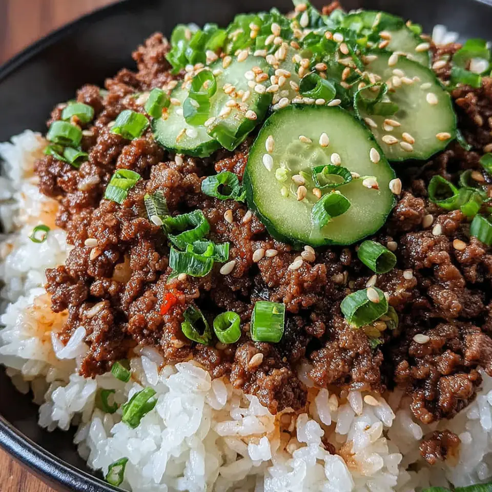 Korean Ground Beef Bowl